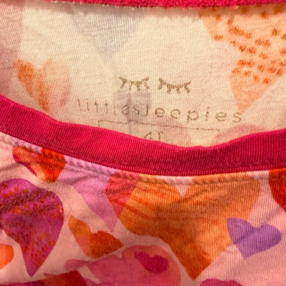 Little Sleepies Pink Hearts and Crafts Pajamas - Size 4T 💕 - Picture 3 of 4